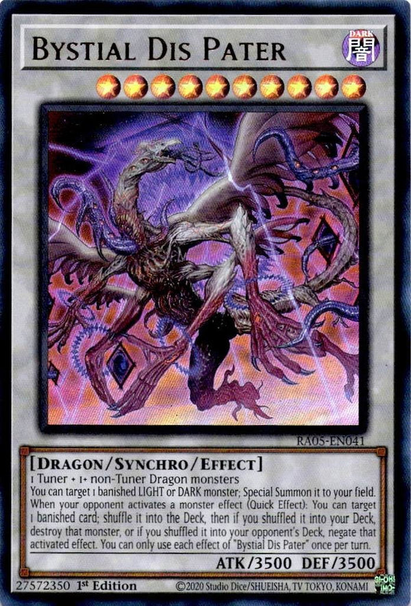 Yugioh Bystial Dis Pater RA05-EN041 NA Print Ultra Rare 1st Edition NM