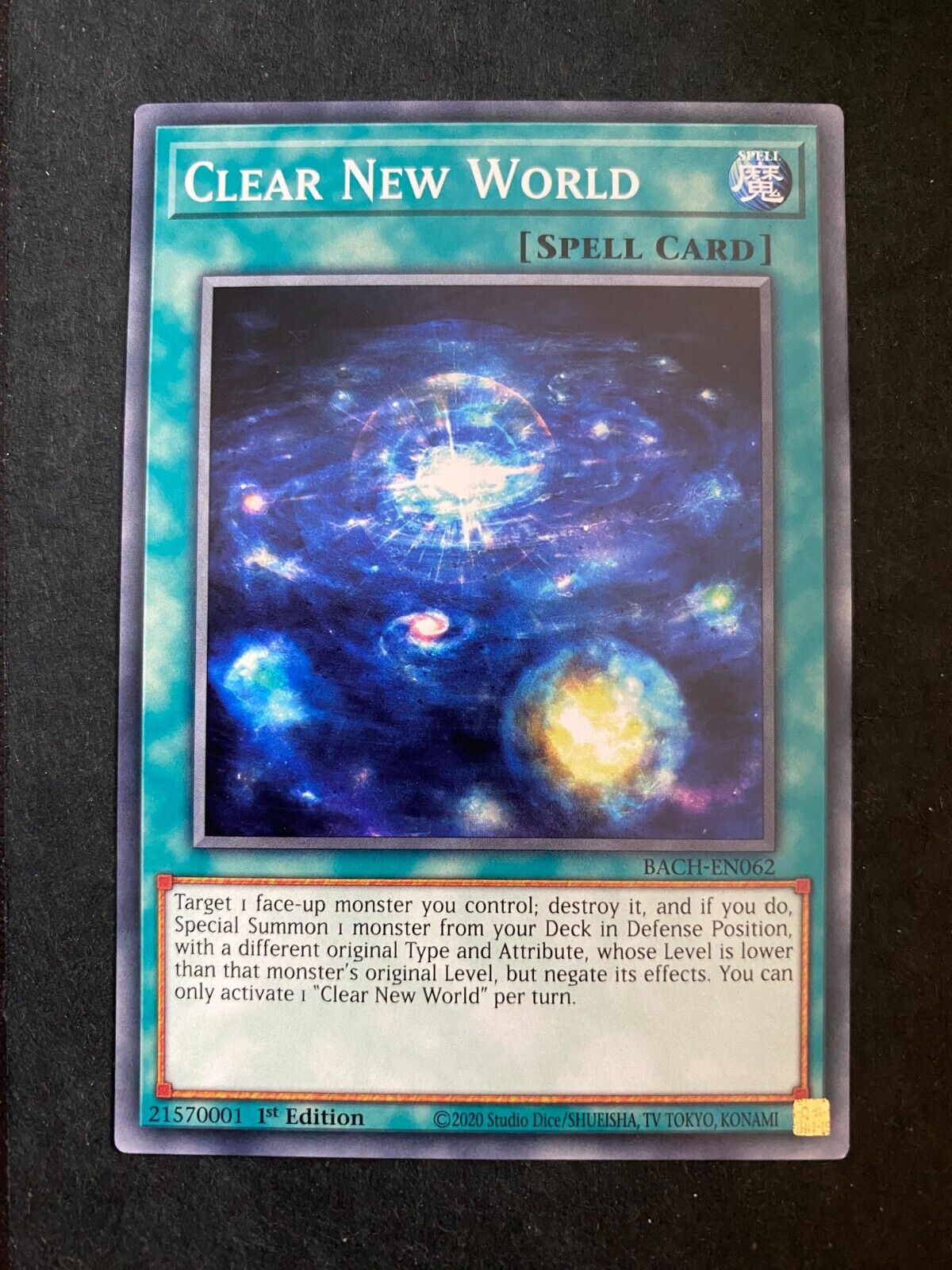 Yugioh Clear New World BACH-EN062 Common 1st Edition LP