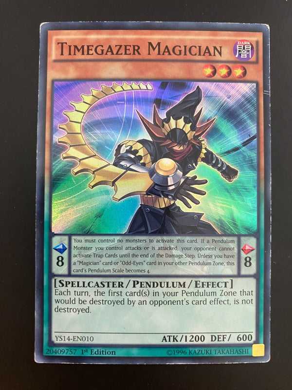 Yugioh Timegazer Magician YS14-EN010 1st Edition MP