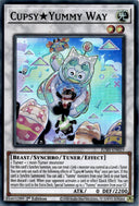 Yugioh Cupsy Yummy Way JUSH-EN019 Super Rare 1st Edition NM