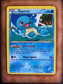 Pokemon Squirtle 29/149 Boundaries Crossed Non Holo (Miscut Alignment Dot) LP