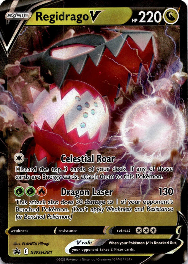 Pokemon Regidrago V SWSH281 Black Star Promos Full Art Holo NM