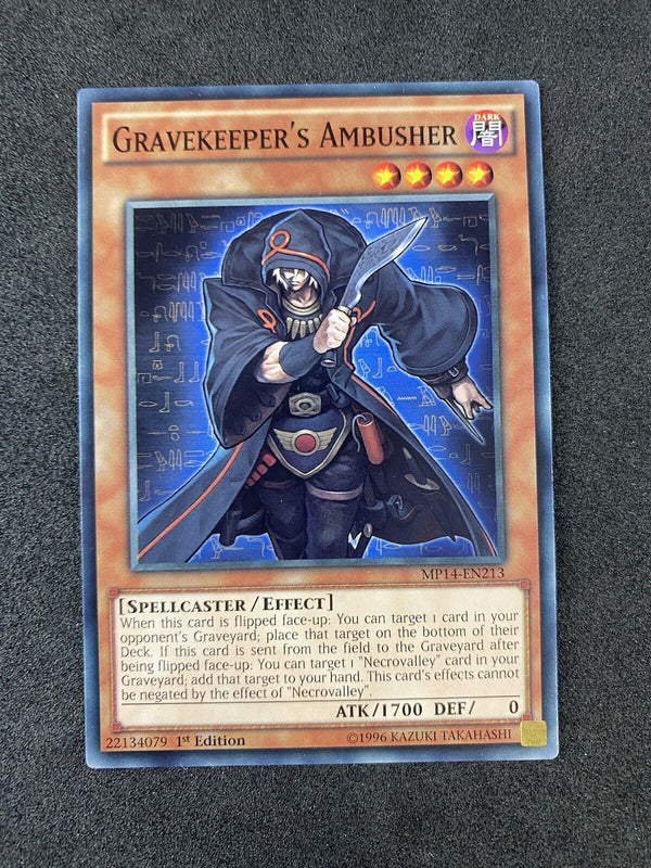 Yugioh Gravekeeper's Ambusher MP14-EN213 Common 1st Edition NM