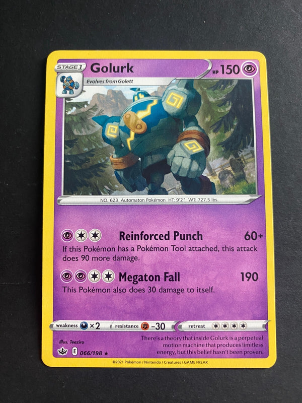 Pokemon Golurk 066/198 Chilling Reign Rare Non Holo NM
