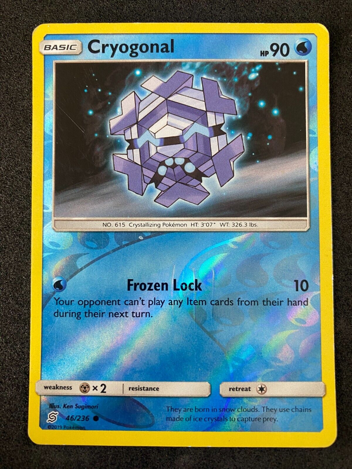 Pokemon Cryogonal 46/236 Unified Minds Reverse Holo MP