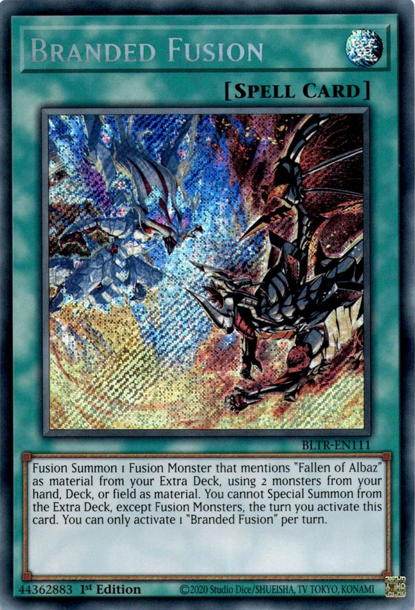 Yugioh Branded Fusion BLTR-EN111 Secret Rare 1st Edition NM