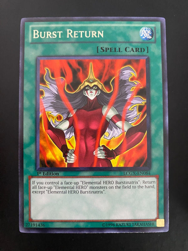 Yugioh Burst Return LCGX-EN084 Rare 1st Edition NM/MINT