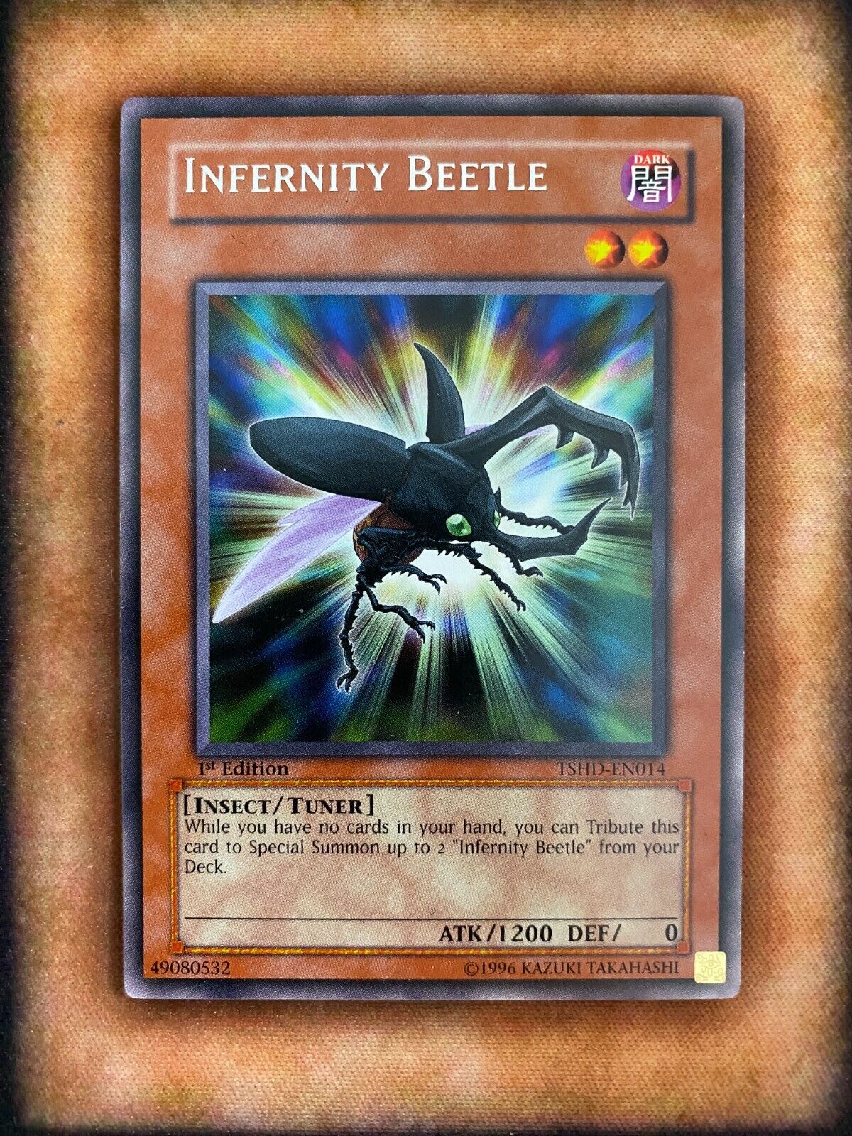 Yugioh Infernity Beetle TSHD-EN014 Rare 1st Edition NM