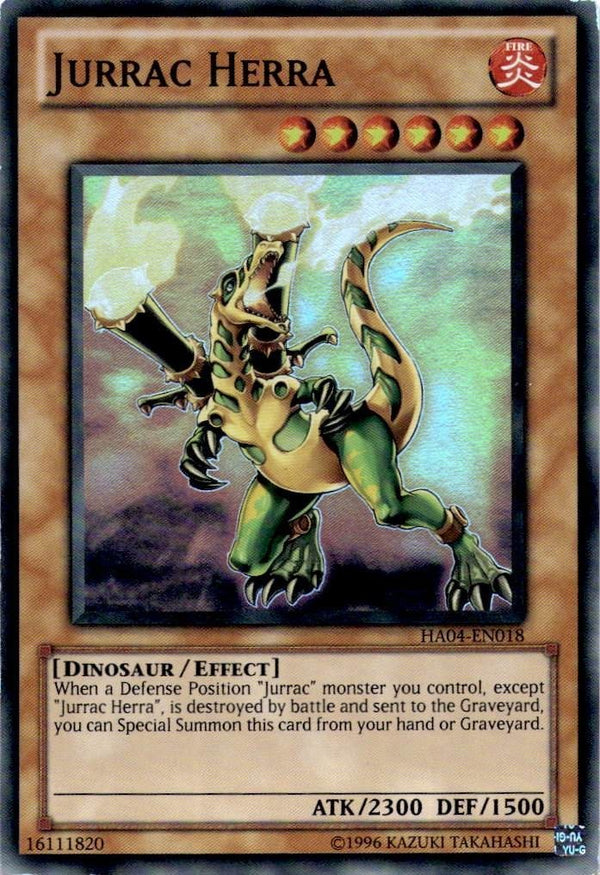 Yugioh Jurrac Herra HA04-EN018 Super Rare Unlimited Edition MP