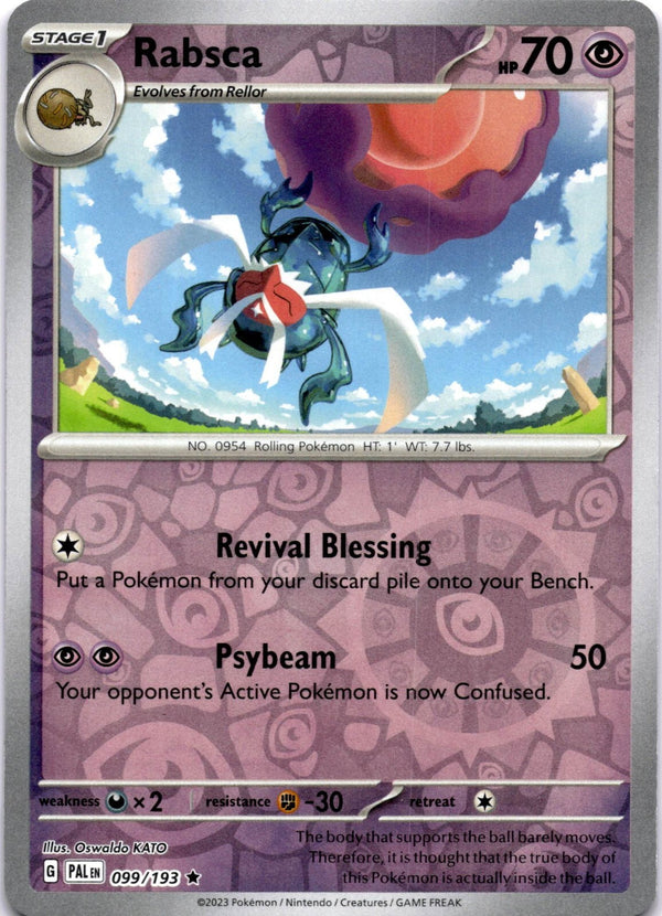 Pokemon Rabsca 099/193 Paldea Evolved Reverse Holo NM