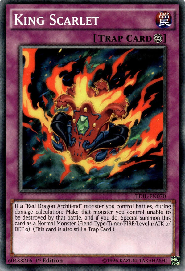 Yugioh King Scarlet TDIL-EN070 Common 1st/unl Edition NM