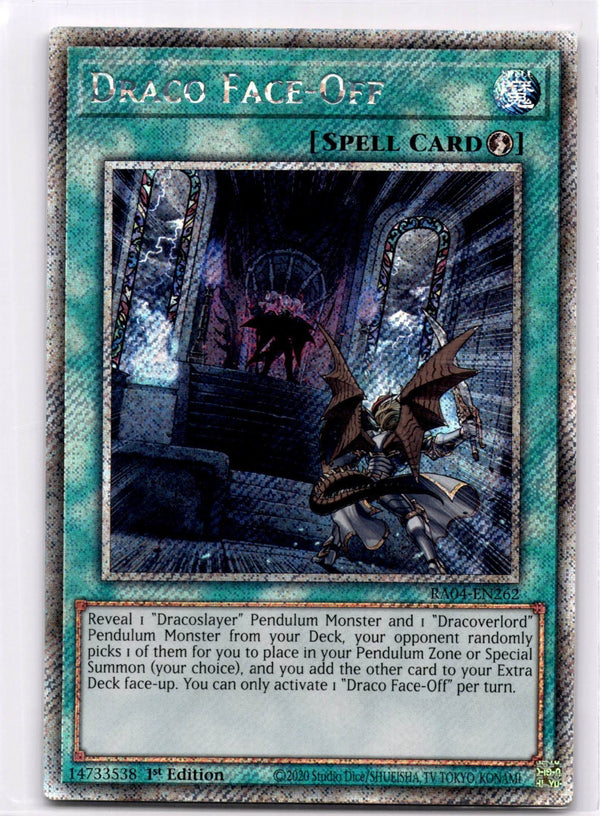 Yugioh Draco Face-Off RA04-EN262 Platinum Secret Rare 1st Edition NM