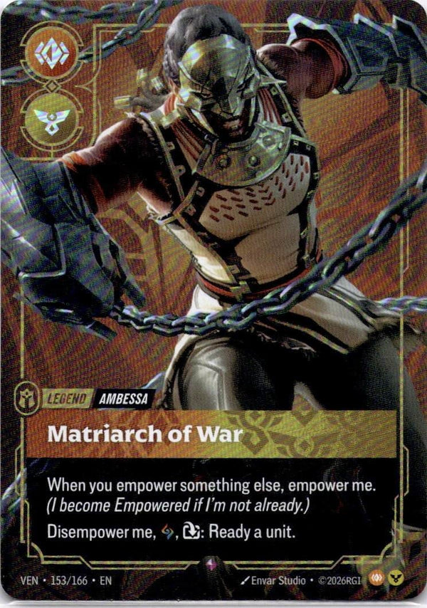 Riftbound Ambessa, Matriarch of War 153/166 Vendetta Rare NM