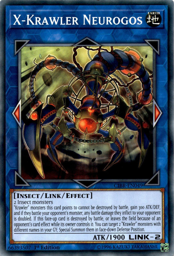Yugioh X-Krawler Neurogos CIBR-EN049 Common 1st Edition NM