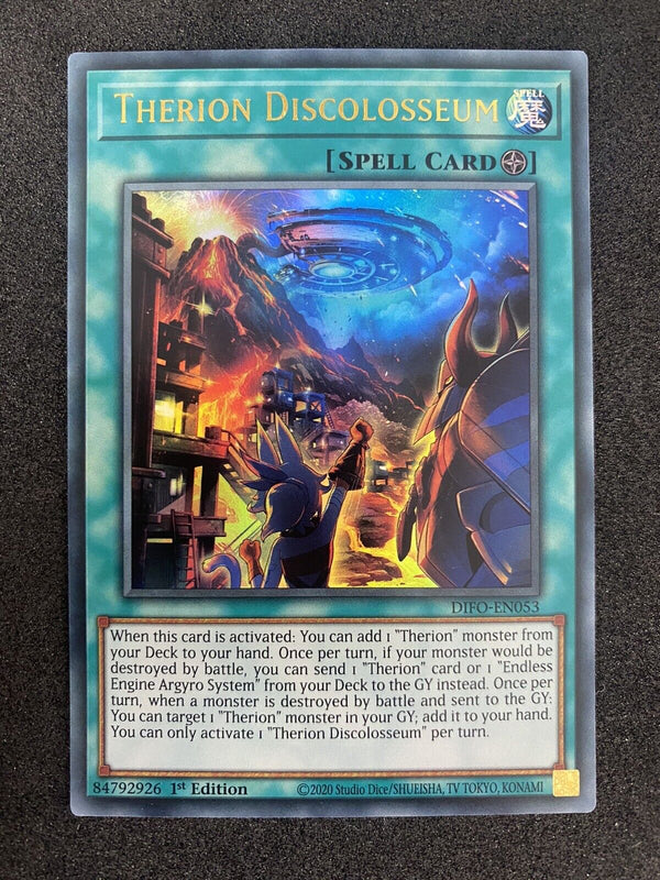 Yugioh Therion Discolosseum DIFO-EN053 Ultra Rare 1st Edition MINT