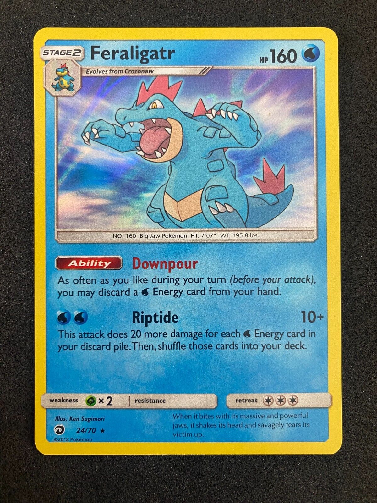 Pokemon Feraligatr 24/70 Dragon Majesty Holo NM-MINT