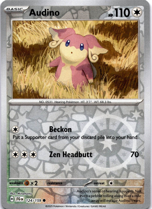 Pokemon Audino 124/159 Journey Together Reverse Holo NM