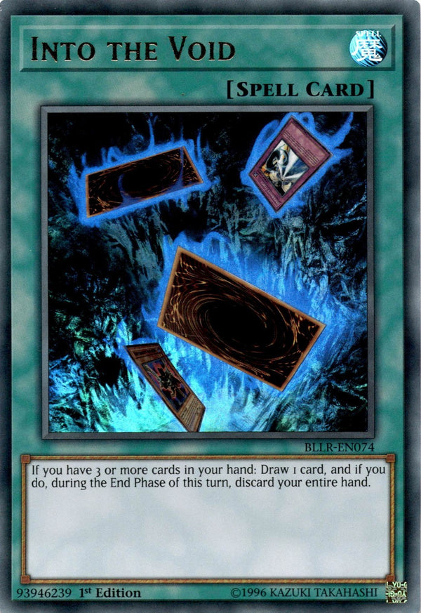 Yugioh Into the Void BLLR-EN074 Ultra Rare 1st Edition LP