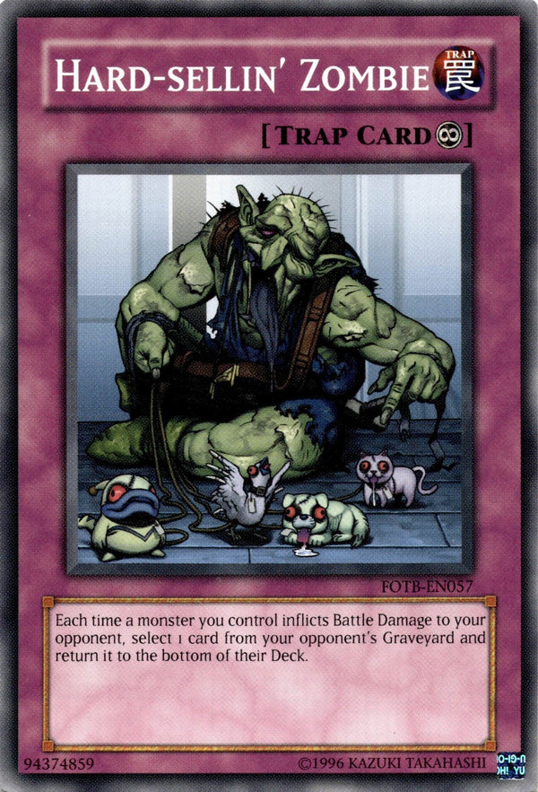 Yugioh Hard-sellin' Zombie FOTB-EN057 Common Unlimited Edition LP
