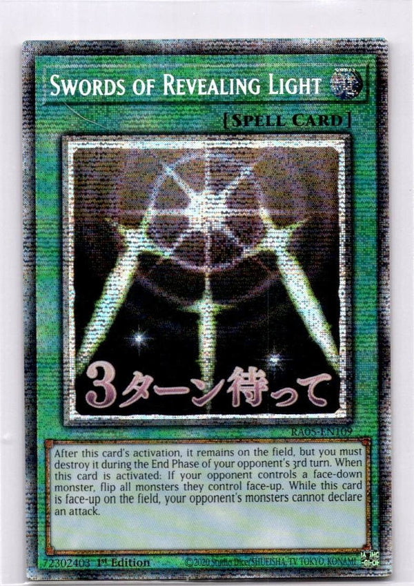 Yugioh Swords of Revealing Light RA05-EN109 NA Print Starlight Rare 1st Ed NM