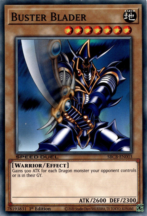 Yugioh Buster Blader SBCB-EN003 Speed Duel Common 1st Edition NM