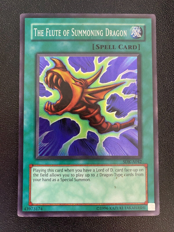 Yugioh The Flute of Summoning Dragon SDK-A042 Super Rare Unlimited Edition HP/MP