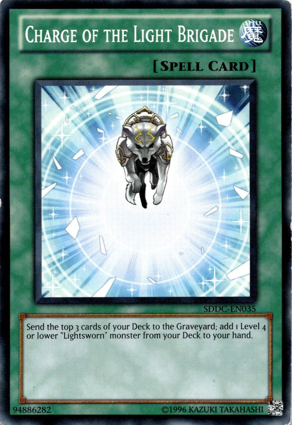 Yugioh Charge of the Light Brigade SDDC-EN035 Common Unlimited Edition MP