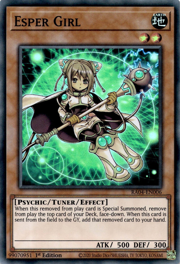 Yugioh Esper Girl RA04-EN006 Super Rare 1st Edition NM