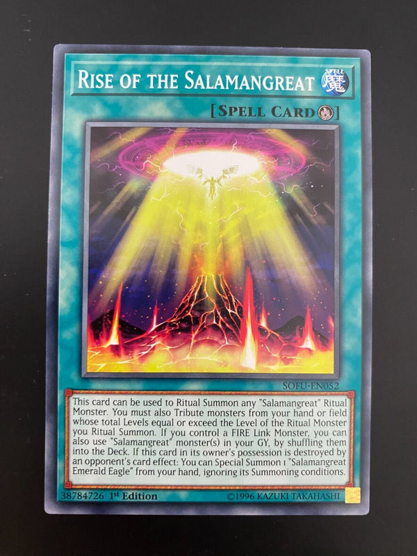 Yugioh Rise of the Salamangreat SOFU-EN052 Common1st Edition NM