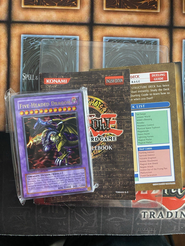 Yugioh Structure Deck: Dinosaur’s Rage Special Set 1st Ed Opened(Cards Still NM)