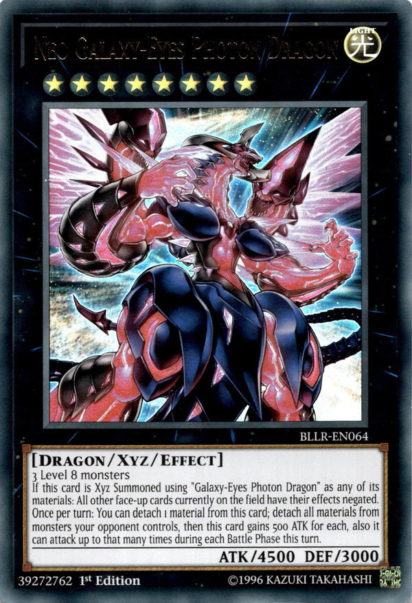 Yugioh Neo Galaxy-Eyes Photon Dragon BLLR-EN064 Ultra Rare 1st Ed HP/MP (INDENT)