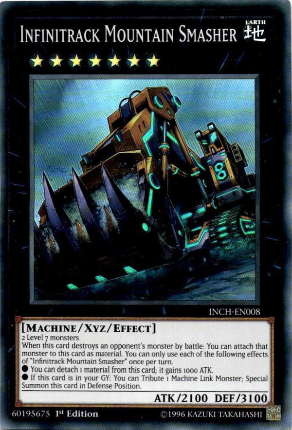 Yugioh Infinitrack Mountain Smasher INCH-EN008 Super Rare 1st Edition LP