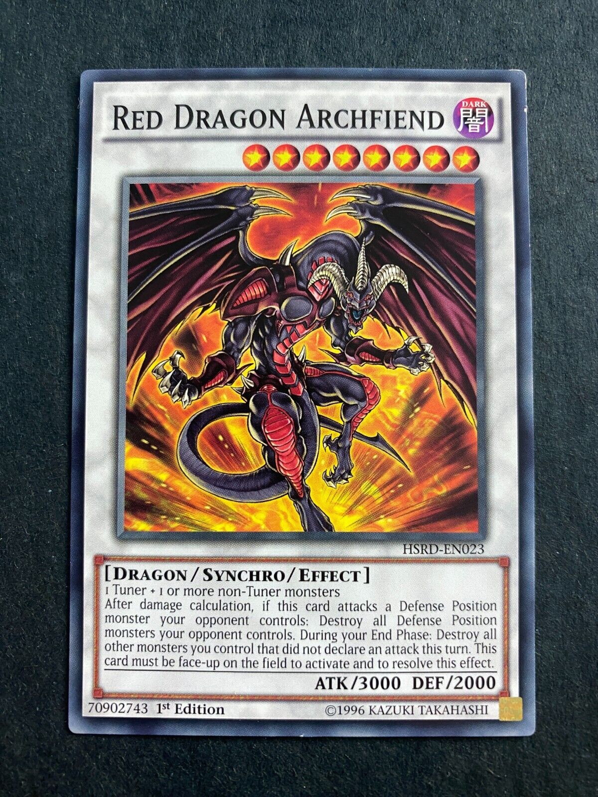 Yugioh Red Dragon Archfiend HSRD-EN023 Common 1st Edition LP