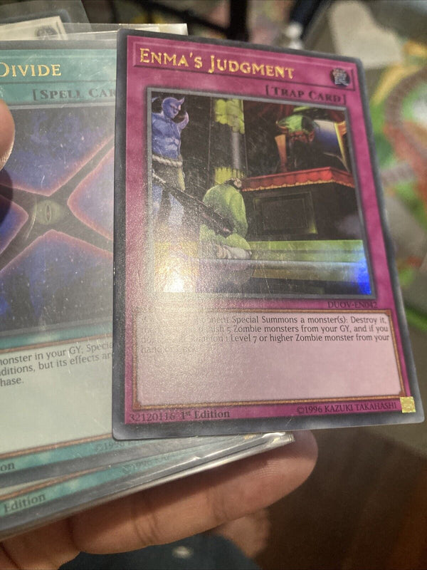 Yugioh Enma's Judgment DUOV-EN042 Ultra Rare 1st Edition LP