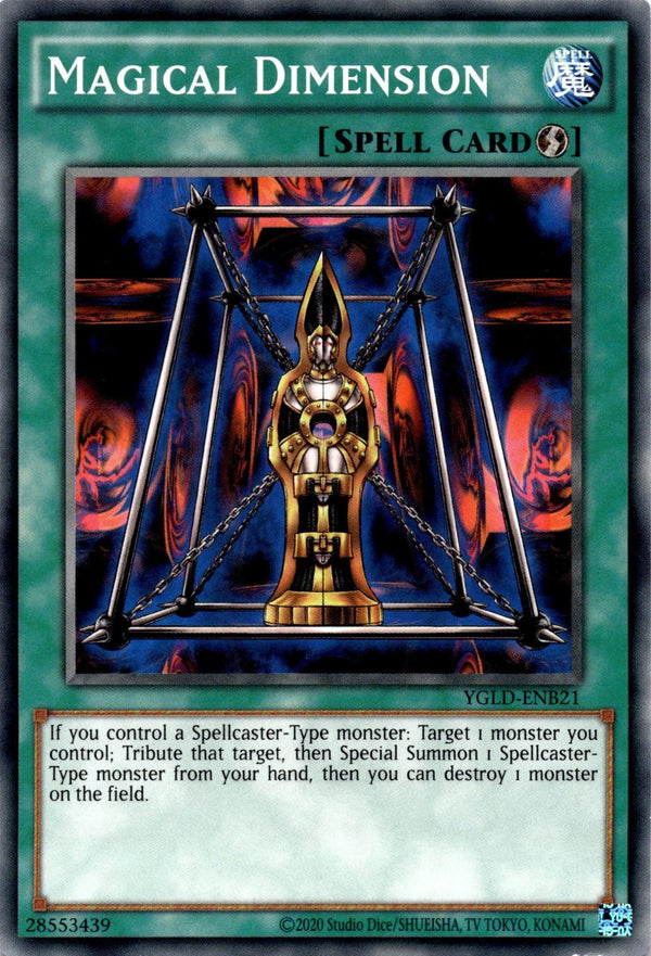 Yugioh Magical Dimension YGLD-ENB21 Common Unlimited Edition VLP/NM