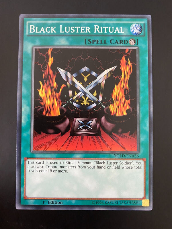 Yugioh Black Luster Ritual YGLD-ENA36 Common 1st Edition NM/MINT