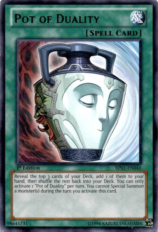 Yugioh Pot of Duality BP01-EN046 Rare 1st Edition LP