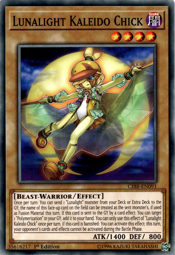Yugioh Lunalight Kaleido Chick CIBR-EN091 Common 1st Edition LP