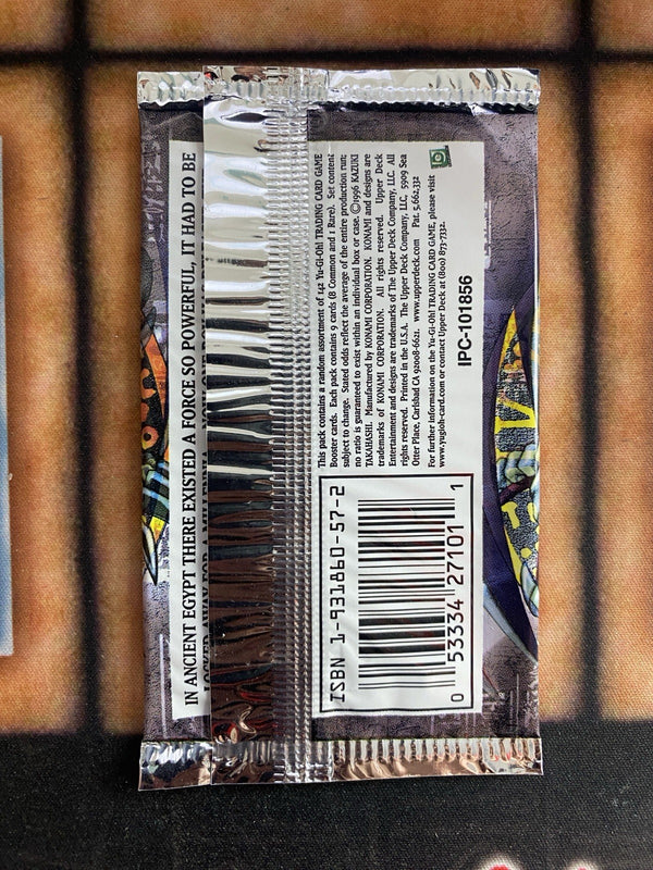 Yugioh Metal Raiders MRD 1st Edition Booster Pack Empty Wrapper Vintage No Cards