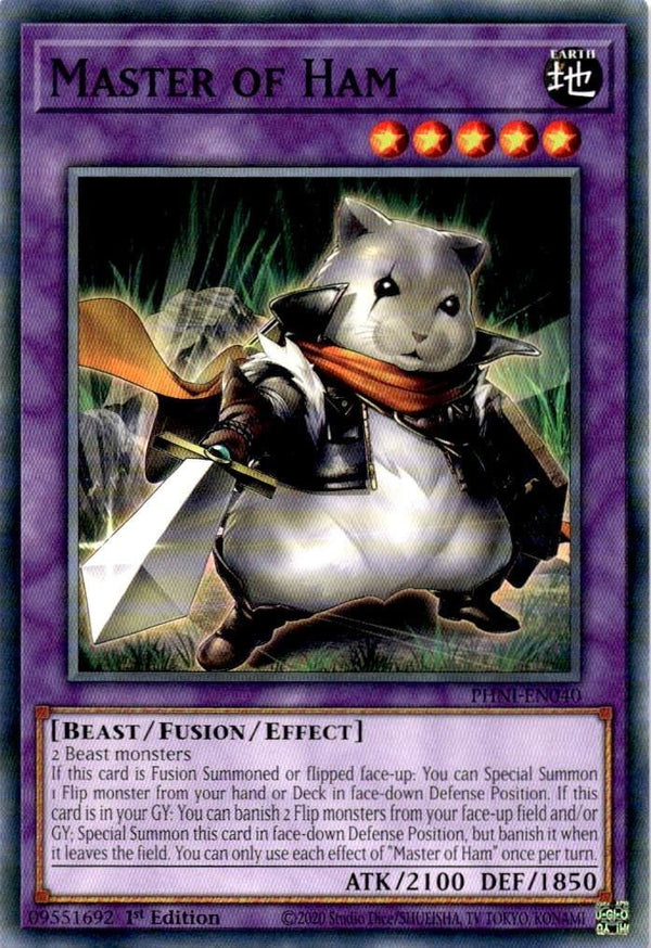 Yugioh Master of Ham PHNI-EN040 Common 1st Edition NM
