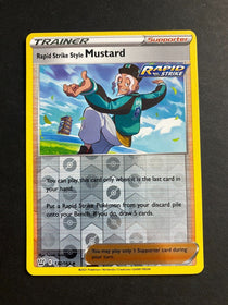 Pokemon Rapid Strike Style Mustard 132/163 Battle Styles Reverse Holo NM