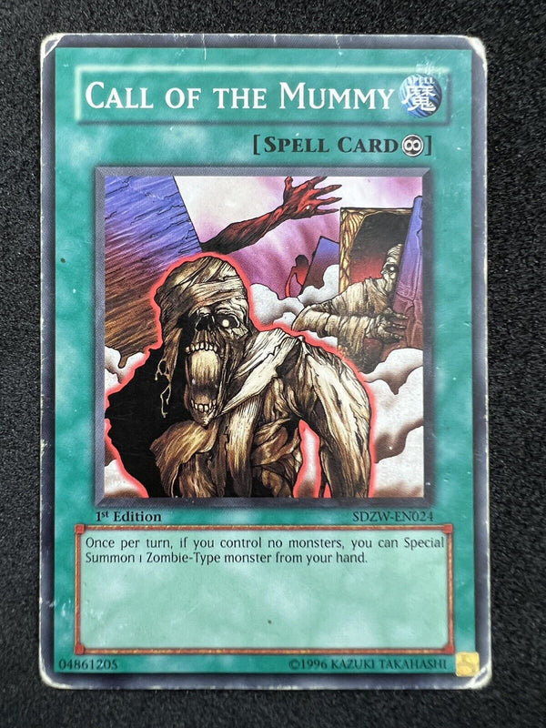 Yugioh Call of the Mummy SDZW-EN024 1st Edition Common HP