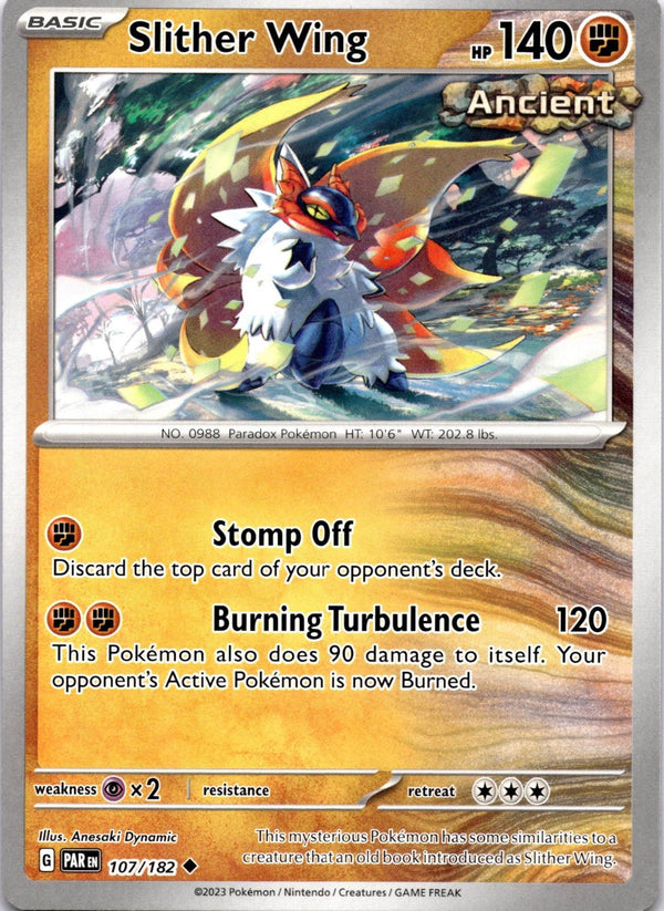 Pokemon Slither Wing 107/182 Paradox Rift Non Holo NM