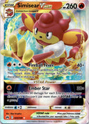 Pokemon Simisear VSTAR 023/159 Crown Zenith Full Art Holo NM