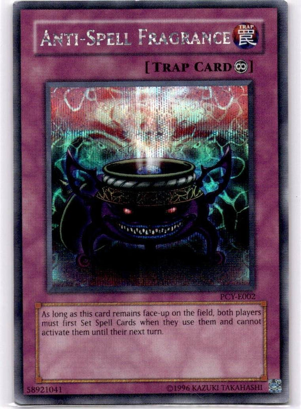 Yugioh Anti-Spell Fragrance PCY-E002 Secret Rare Unlimited Edition VLP/NM