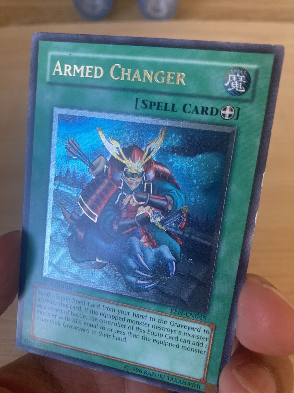 Yugioh Armed Changer EEN-EN045 Ultimate Rare 1st Edition MP-LP Minor damages