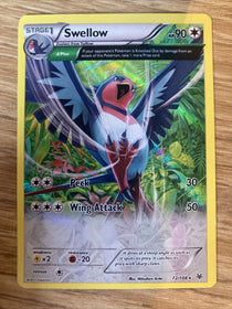 Pokemon Swellow 72/108 Roaring Skies Holo VLP/NM