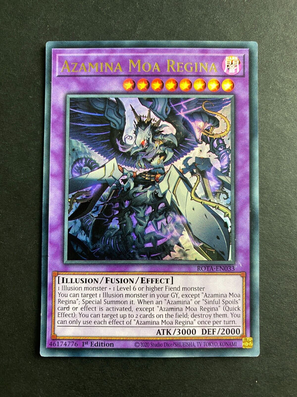 Yugioh Azamina Moa Regina ROTA-EN033 Ultra Rare 1st Edition VLP/NM