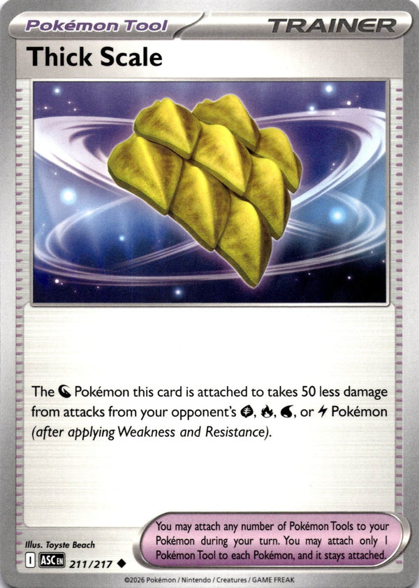 Pokemon Thick Scale 211/217 Ascended Heroes Non Holo NM