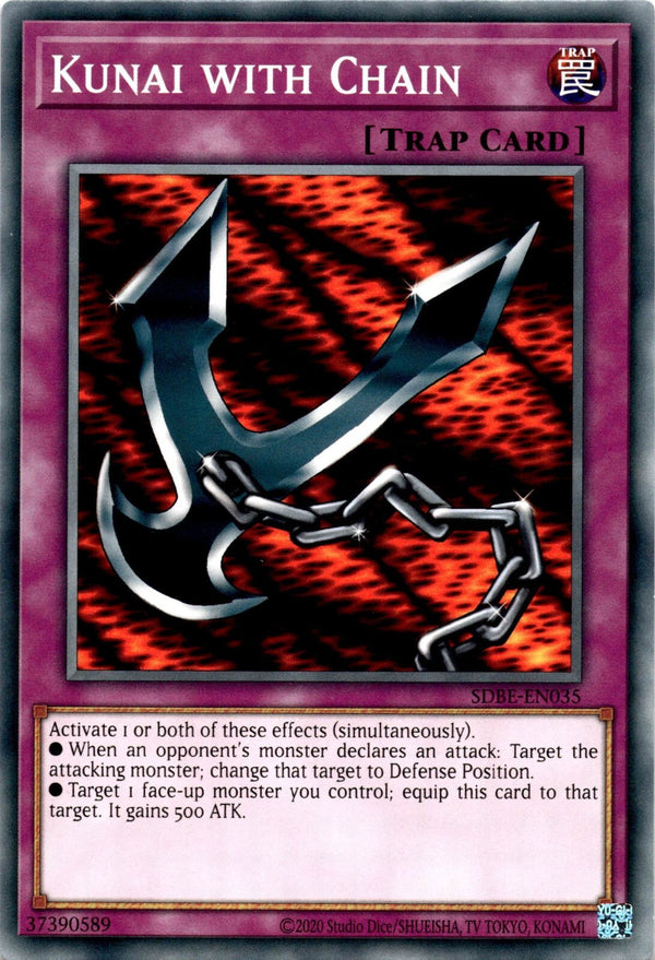 Yugioh Kunai with Chain SDBE-EN035 Common 1st Edition NM